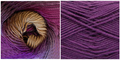 (100% Acrylic) PURPLE + LUPINE Embossed Natura Gloves KIT