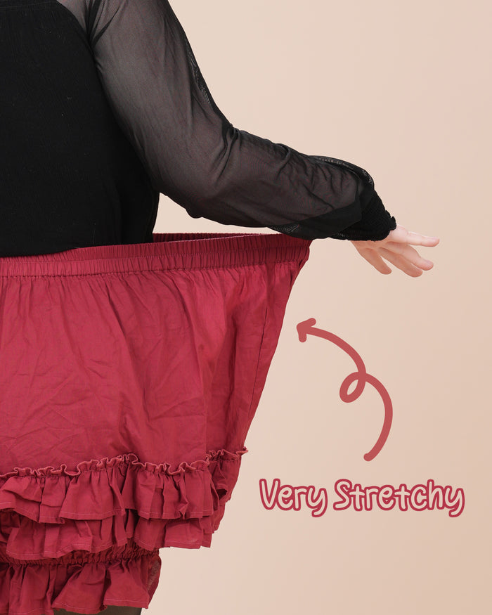 100% Cotton Bloomers in Carmine Rose