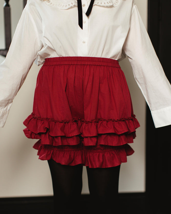 100% Cotton Bloomers in Carmine Rose