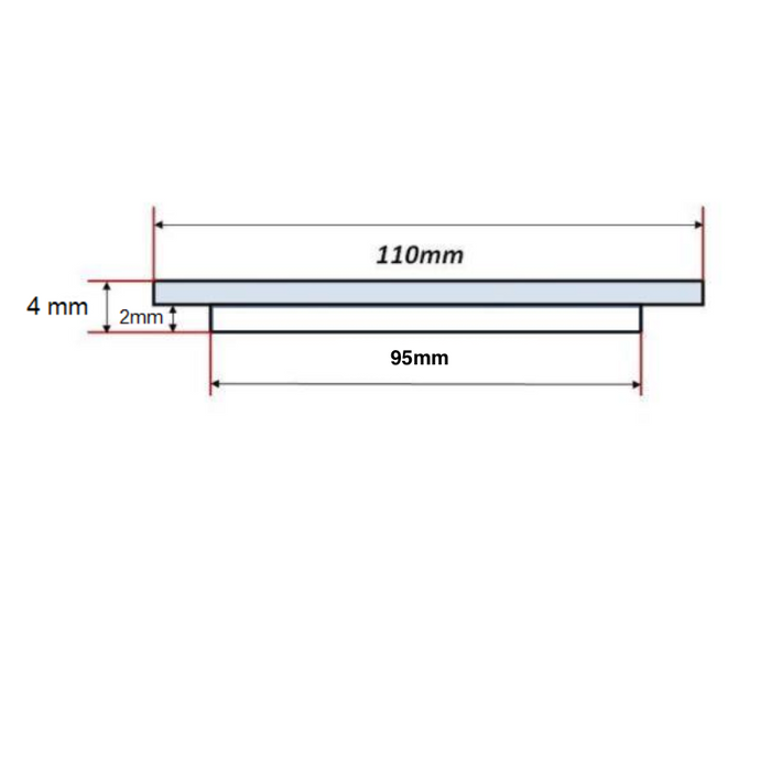 110 mm Slim Standard Square Floor Waste