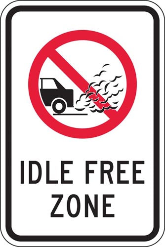 12" x 18" Sign - Idle Free Zone