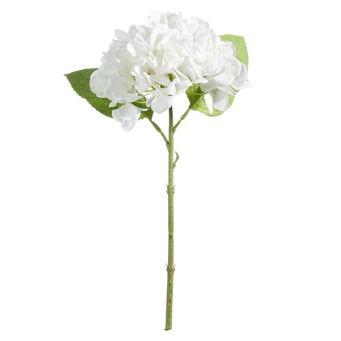 13 Real Touch White Hydrangea Stem