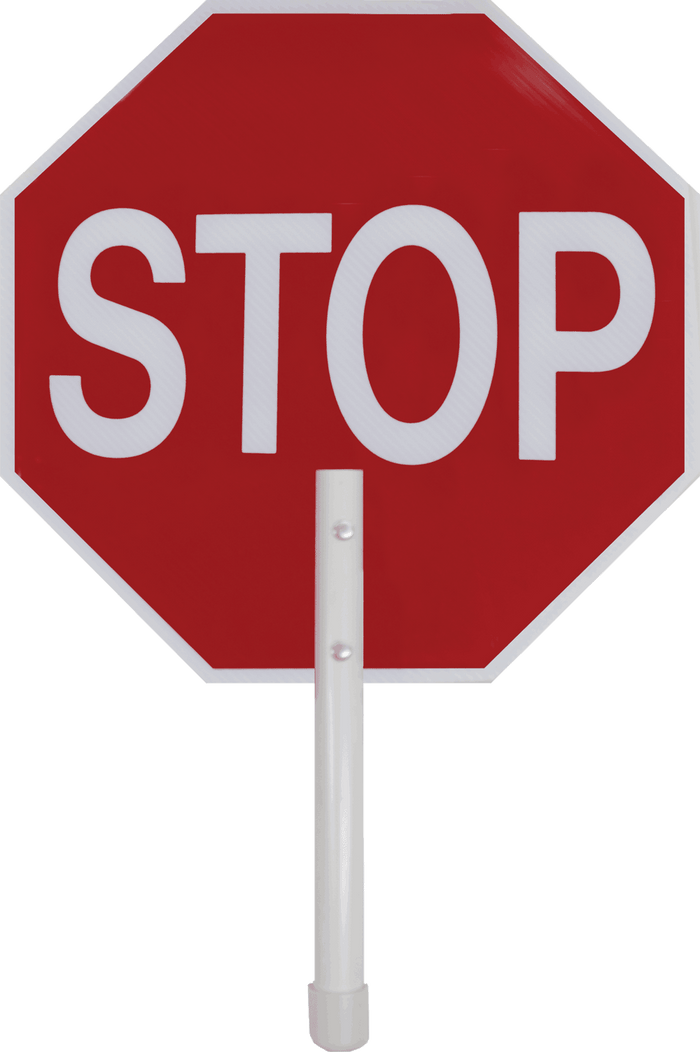 15" Lightweight Reflective Paddle Stop Sign
