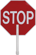 15" Lightweight Reflective Paddle Stop Sign