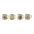 16 oz. Hand-Painted Embossed Stoneware Mug with Animal, 4 Styles (Each One Will Vary)