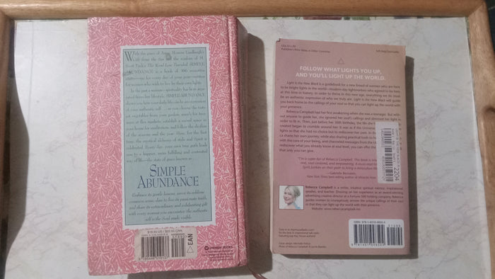 2 Books Simple Abundance + Light in the New Black Bundle
