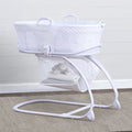 2-in-1 Moses Basket Bedside Bassinet Sleeper White (100)
