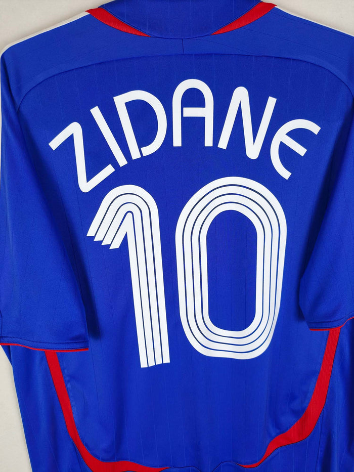 2006-07 France Home Shirt Zidane #10 - detailed view