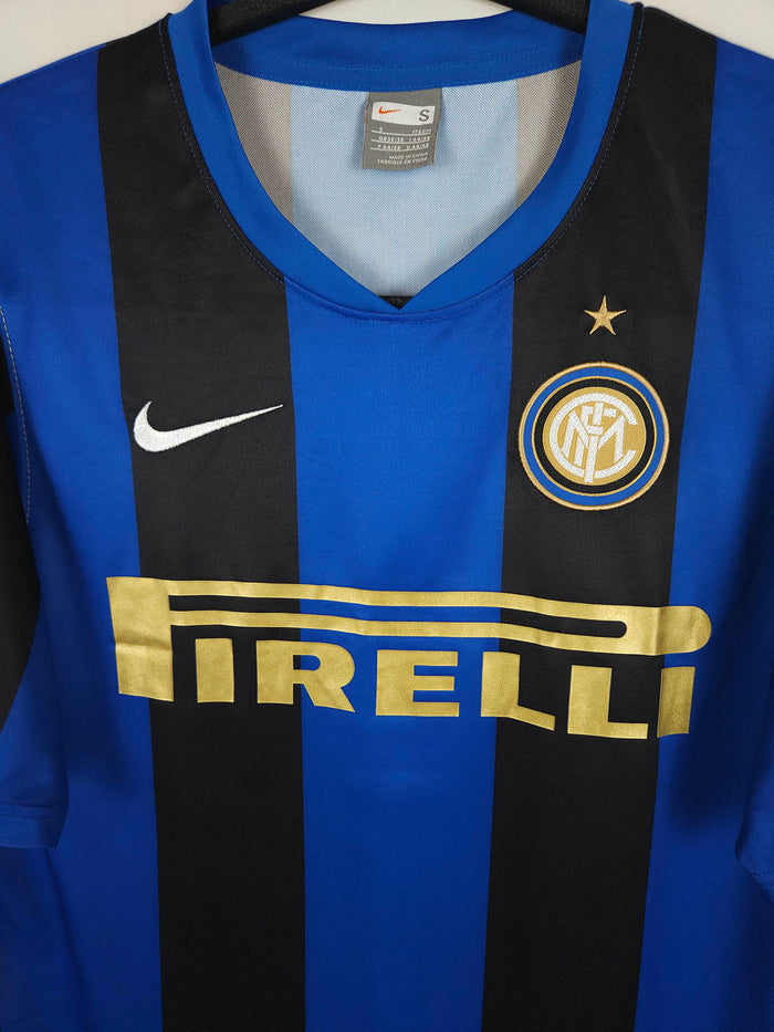 2008-09 Inter Milan Home Shirt Ibrahimovic #8 - detailed view