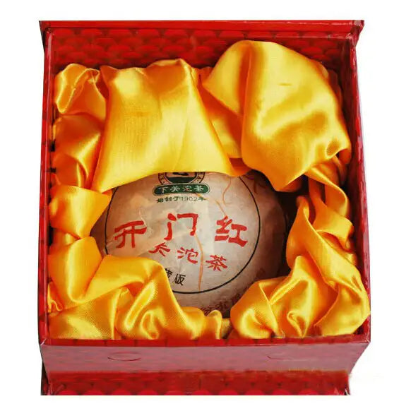 2009 XiaGuan "Kai Men Hong" (Luckiness) Tuo 250g Puerh Sheng Cha Raw Tea - King Tea Mall