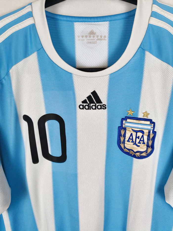 2010-11 Argentina Home Shirt Messi #10 - detailed view