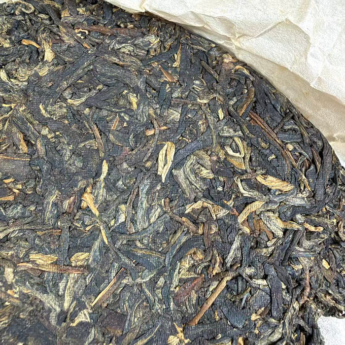 2014 XiaGuan "FT Qiao Mu Lao Shu - Liu Xing Kong Que" (FT Arbor Old Tree - 6 Star Peacock) Cake 357g Puerh Sheng Cha Raw Tea - king tea mall