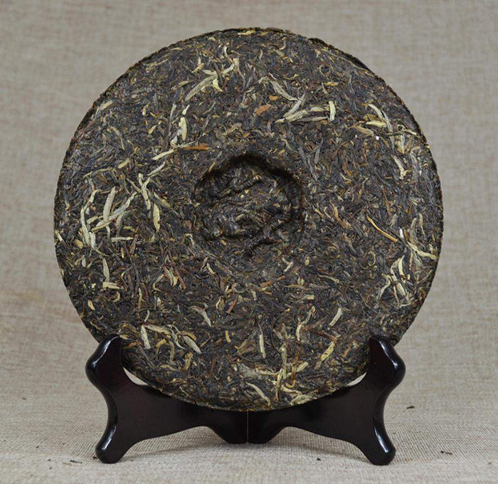 2014 XiaGuan "Nan Zhao Yuan Cha" (Nanzhao Round Tea) Cake 454g Puerh Sheng Cha Raw Tea - King Tea Mall