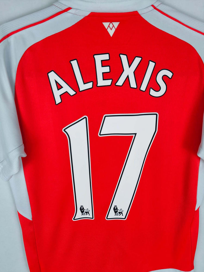 2015-16 Arsenal Home Shirt Alexis #17 - detailed view
