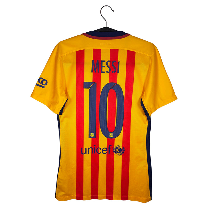 2015-16 Barcelona Away Shirt Messi #10 (Pro) - back view