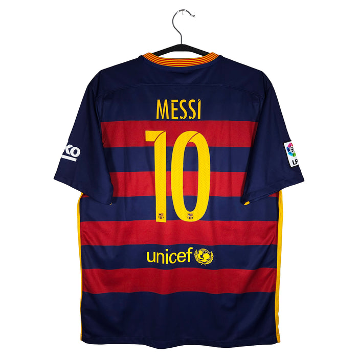 2015-16 Barcelona Home Shirt Messi #10 - back view