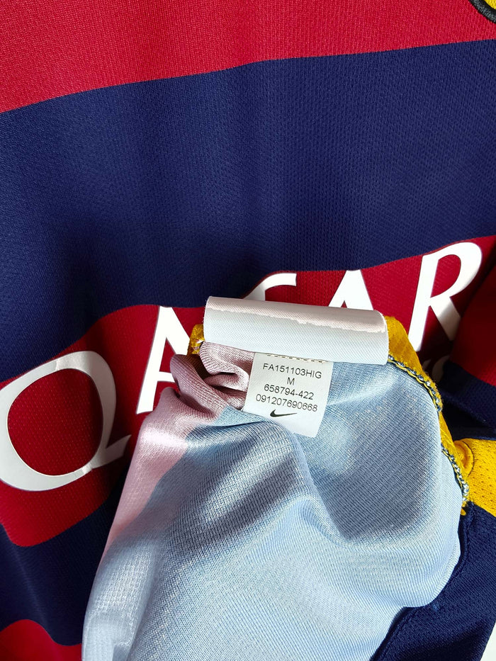 2015-16 Barcelona Home Shirt Neymar Jr #11 - detailed view