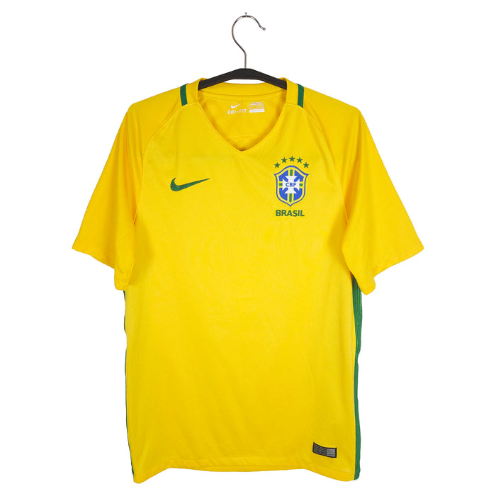 2016-17 Brazil Home Shirt - front view