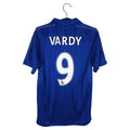 2016-17 Leicester City Home Shirt Vardy #9 - back view