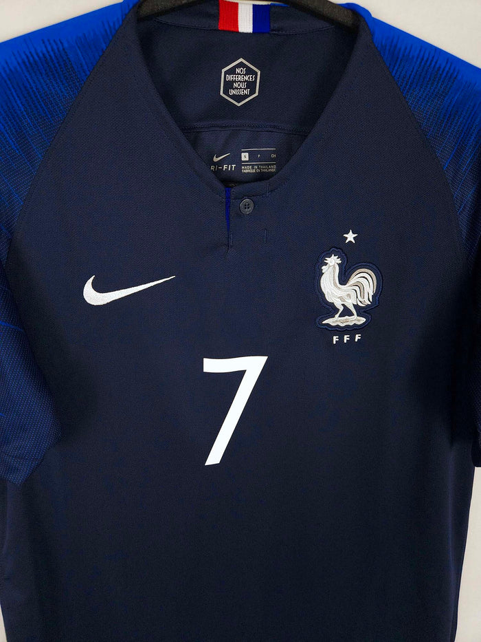 2018-19 France Home Shirt Griezmann #7 - detailed view
