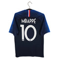 2018-19 France Home Shirt Mbappe #10 - back view