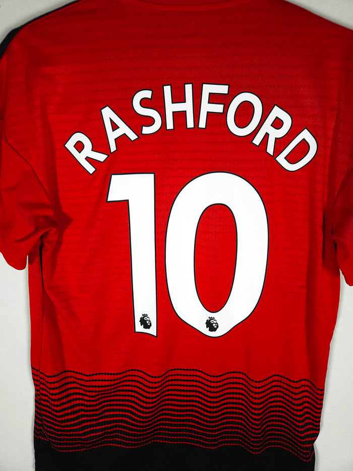 2018-19 Manchester United Home Shirt Rashford #10 - detailed view