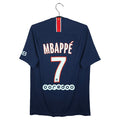 2018-19 Paris Saint-Germain Home Shirt Mbappé #7 (Pro) - back view