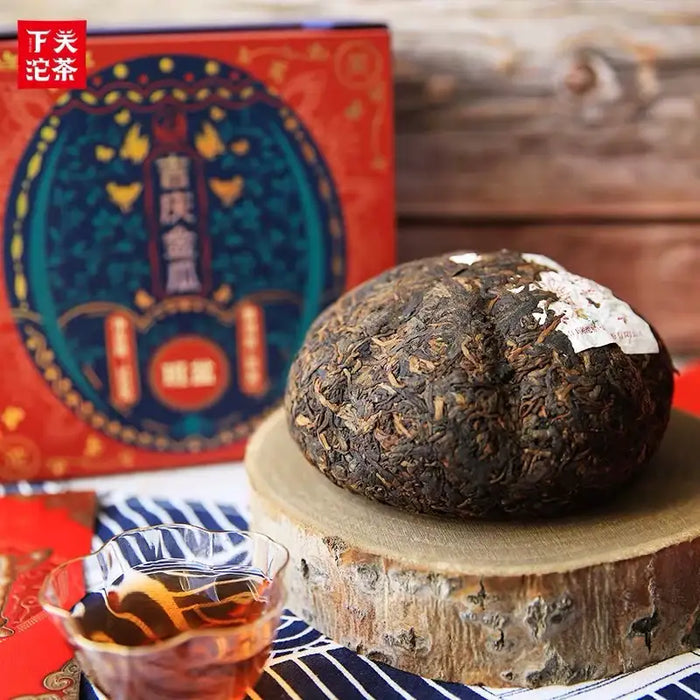 2019 XiaGuan Ji Qing Jin Gua - Ban Pen Gu Shu (Gold Melon - Banpen Old Tree) Tuo - photo 2