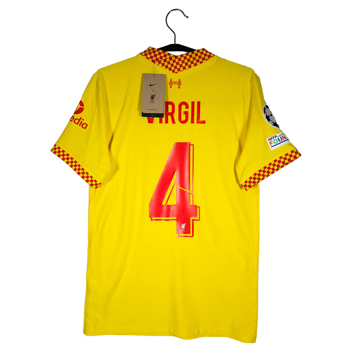 2021-22 Liverpool Third Shirt Virgil #4 (Pro) - back view