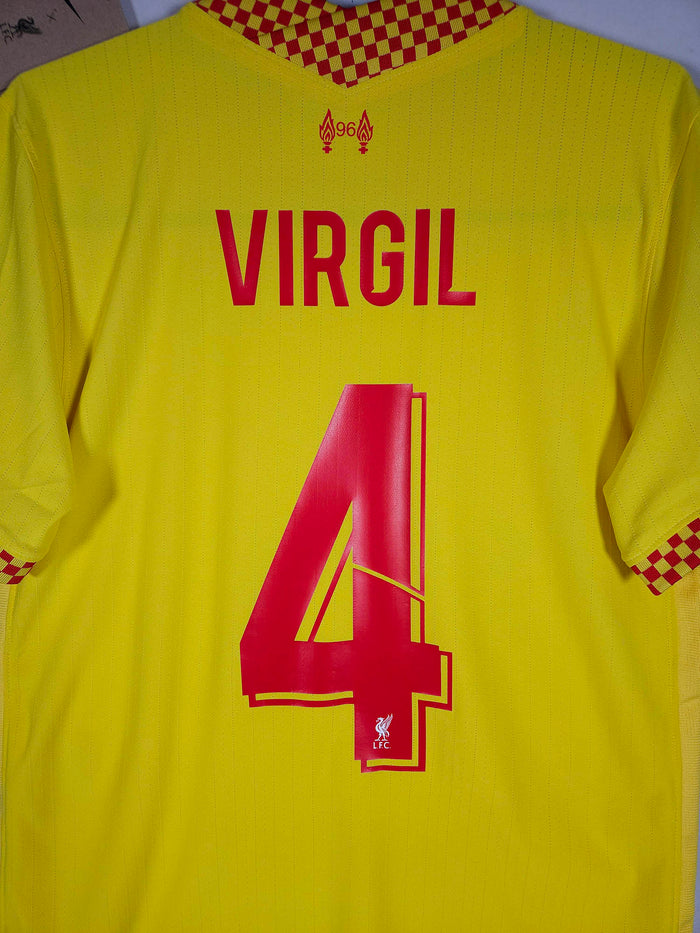 2021-22 Liverpool Third Shirt Virgil #4 (Pro) - detailed view