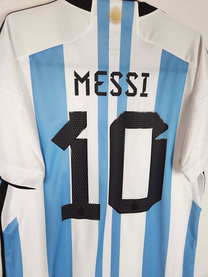 2022-23 Argentina Home Shirt Messi #10 - detailed view