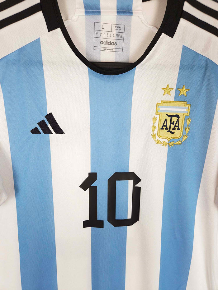 2022-23 Argentina Home Shirt Messi #10 - detailed view