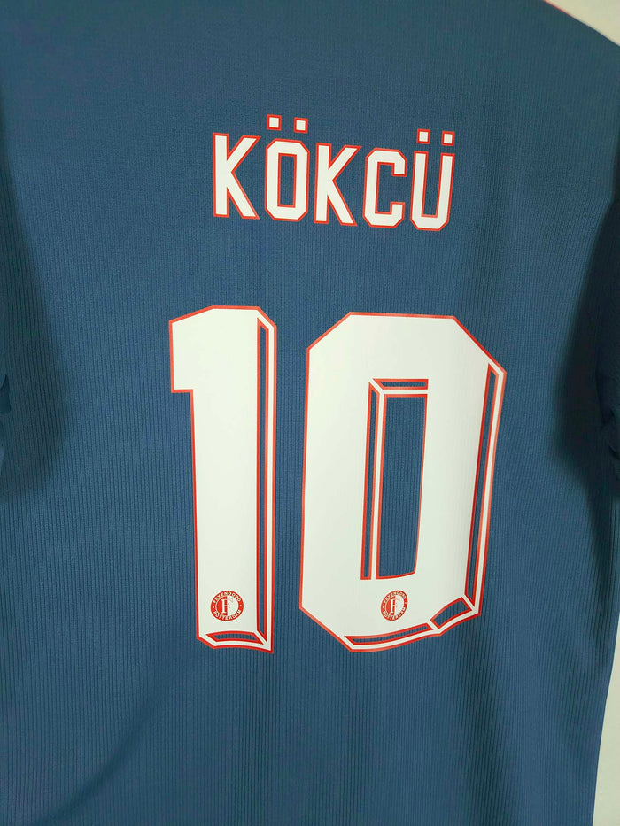 2022-23 Feyenoord Away Shirt Kökçü #10 - detailed view