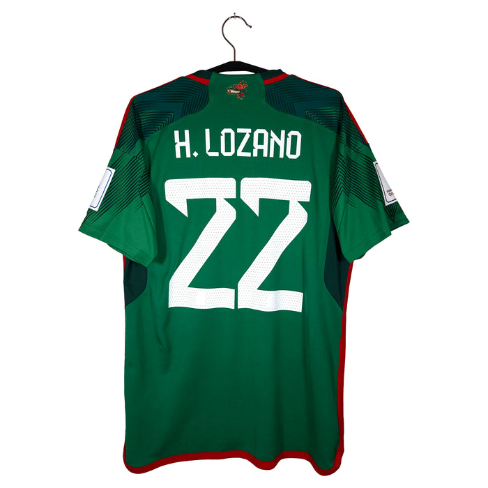 2022-23 Mexico Home Shirt Lozano #22 - back view