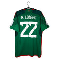 2022-23 Mexico Home Shirt Lozano #22 - back view