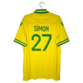 2023-24 Nantes Home Shirt Simon #27 - back view