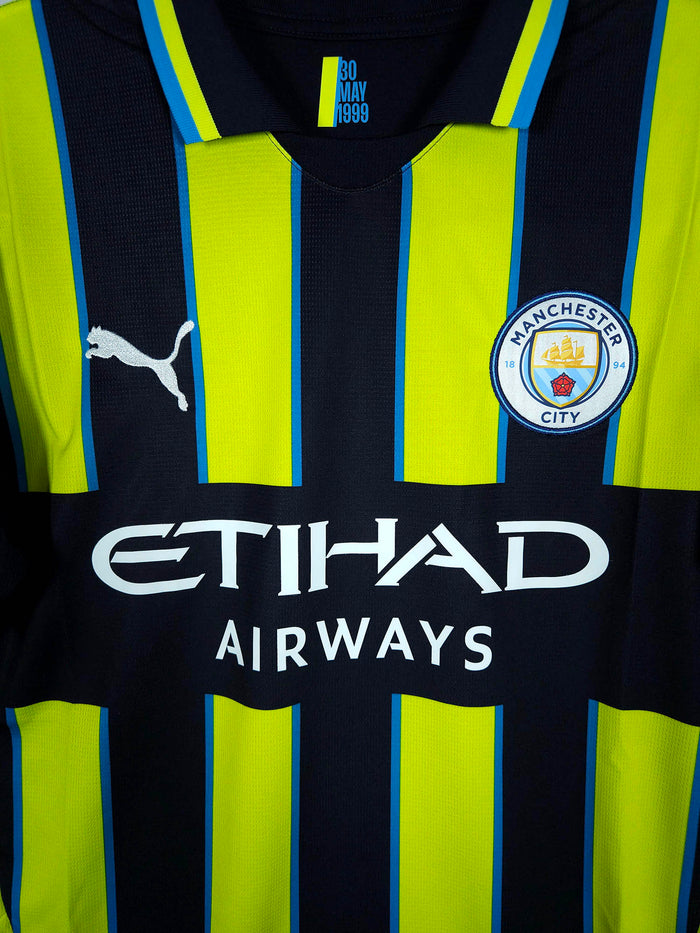 2024-25 Manchester City Away Shirt De Bruyne #17 - detailed view
