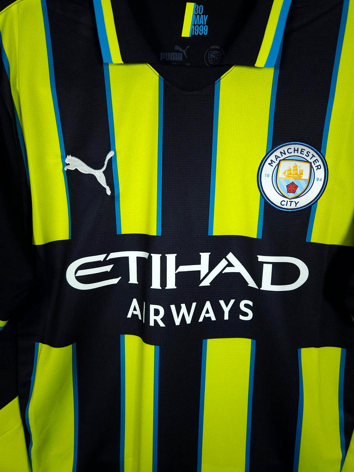 2024-25 Manchester City Away Shirt Marmoush #7 - detailed view