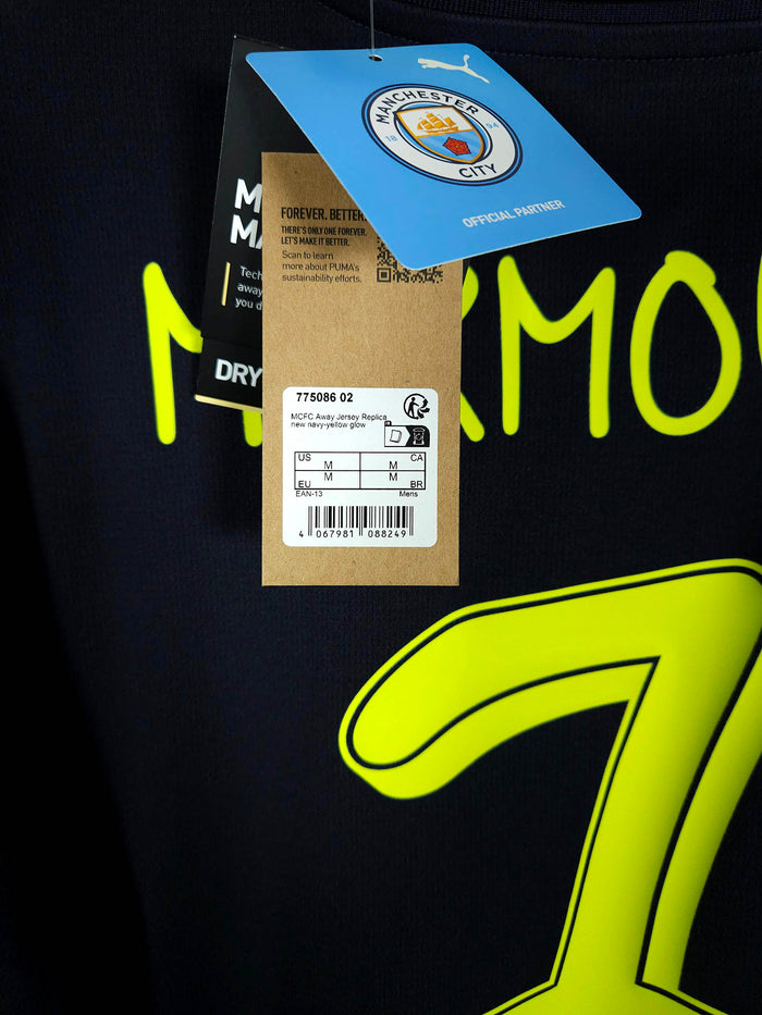 2024-25 Manchester City Away Shirt Marmoush #7 - detailed view