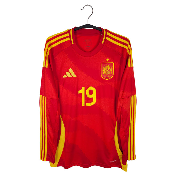 2024-25 Spain Home Shirt Lamine Yamal #19 (LS) - front view