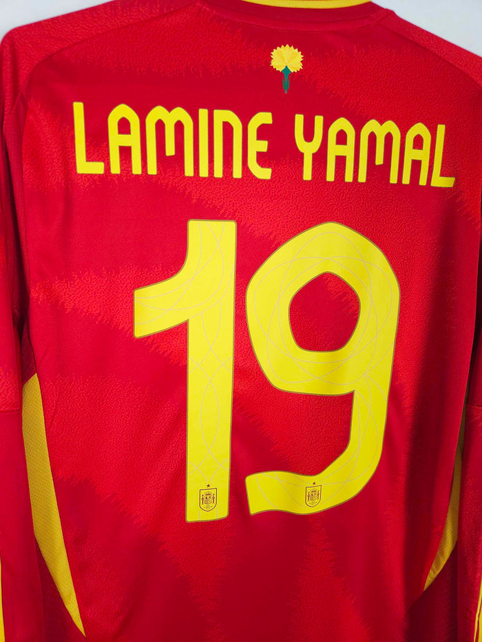 2024-25 Spain Home Shirt Lamine Yamal #19 (LS) - detailed view