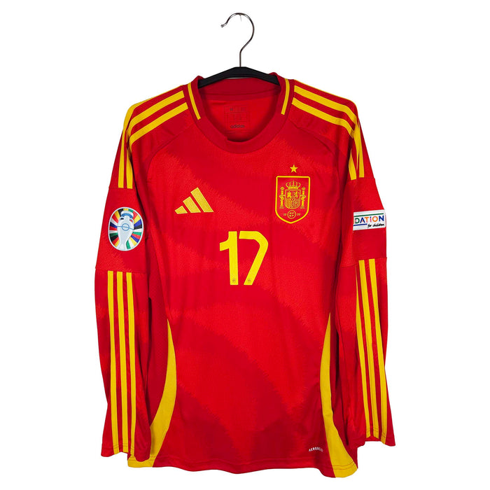 2024-25 Spain Home Shirt Williams Jr. #17 (LS) - front view