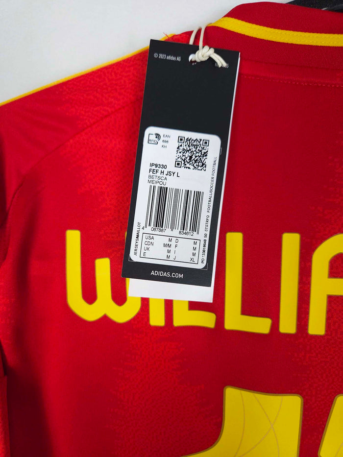 2024-25 Spain Home Shirt Williams Jr. #17 (LS) - detailed view