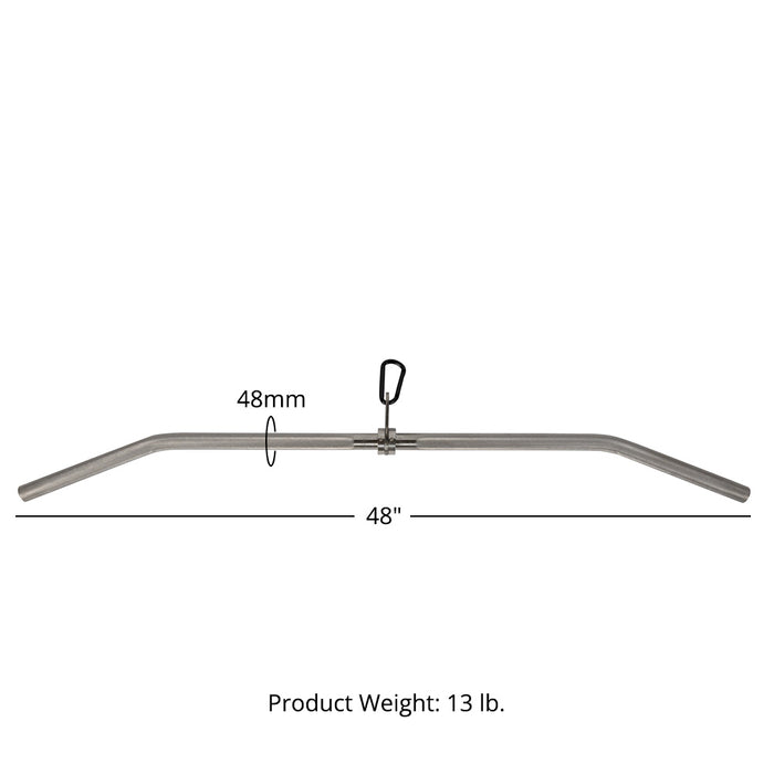 48" Stainless Steel Lat Bar Attachment