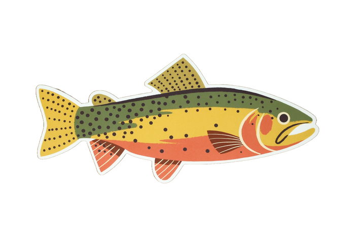 8 Pack of Trout Stickers