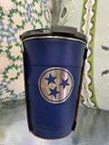 16oz TN Navy Solid Matte Tumbler