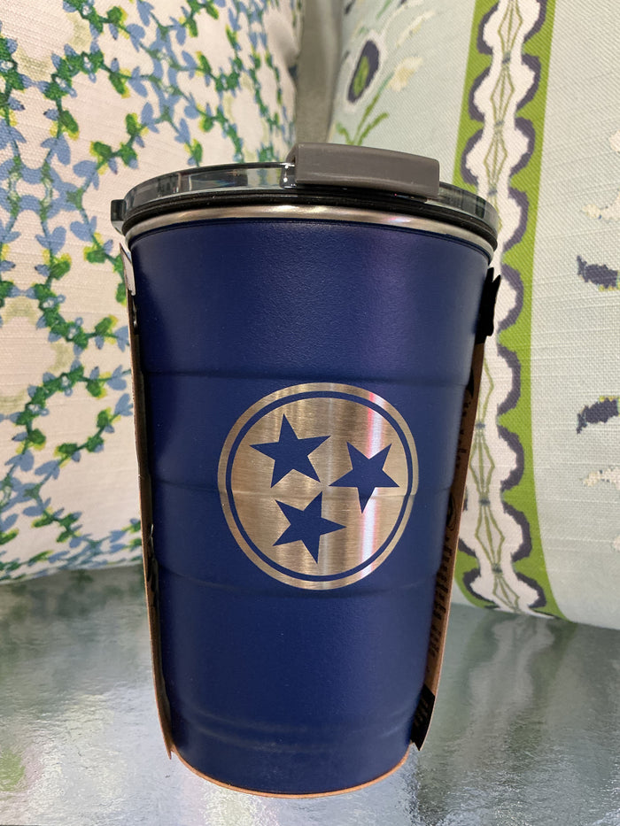 16oz TN Navy Solid Matte Tumbler