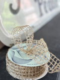 Gold 1.5 x 10yd Tinsel Mesh Ribbon