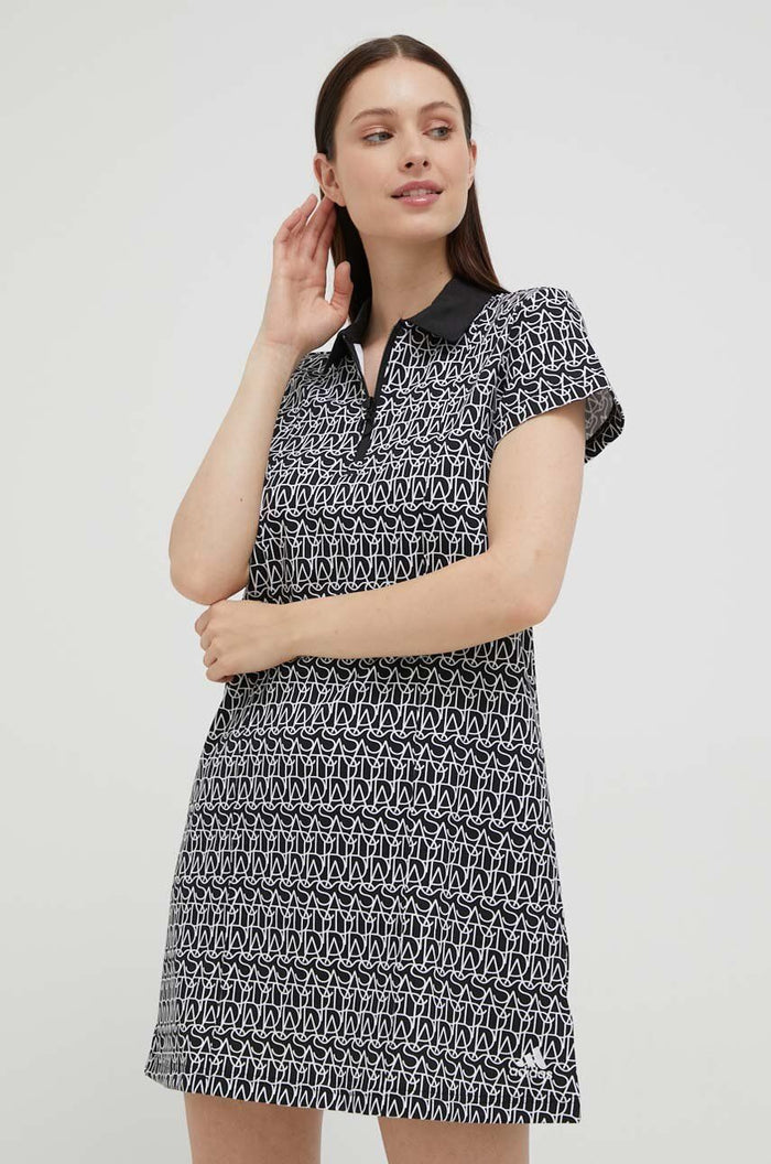 ADIDAS ALLOVER GRAPHIC POLO DRESS - IC5707