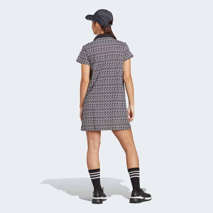 ADIDAS ALLOVER GRAPHIC POLO DRESS - IC5707